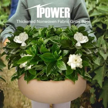 iPower 15G Grow Bags 5-Pack - Premium Nonwoven Plant Pots
