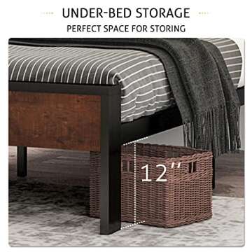 SHA CERLIN King Size Bed Frame with Storage and Style