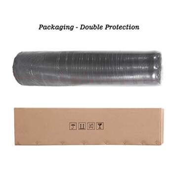 1 Inch Thick Barber Cutting Chair Salon Floor Mats for Beauty Hair Stylist Station Anti Fatigue (Black, 5 Ft × 3 Ft Ellipse)