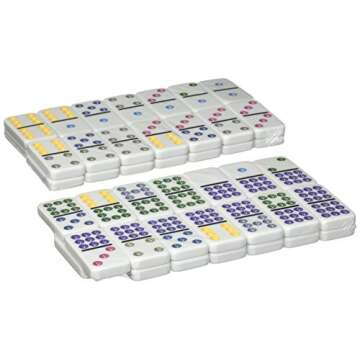 Pressman Dominoes Double 9 in tin
