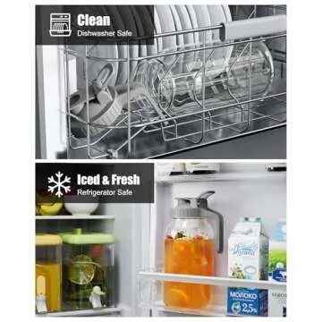 OneDream 64oz Glass Mason Jar Pitcher for All Occasions