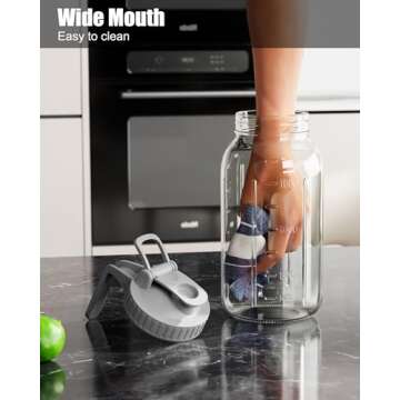 OneDream 64oz Glass Mason Jar Pitcher for All Occasions