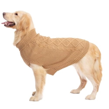 Mihachi Turtleneck Dog Sweater for Stylish Winter Wear