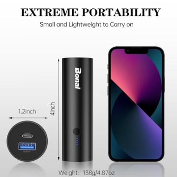 BONAI 5000mAh Ultra-Compact Portable Charger in Purple