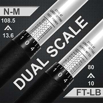 EPAuto Durable 3/8-Inch Drive Click Torque Wrench