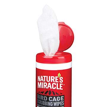 Nature's Miracle 30 Count Bird Cage Scrubbing Wipes