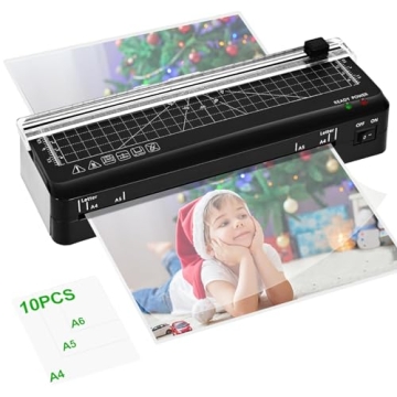 Efficient A4 Laminator with Built-In Trimmer - Perfect for Home, Office, School