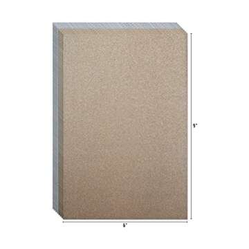 Tim Holtz - Advantus Idea-Ology Kraft-Stock Cardstock Pad 6"X9" 18/Pkg-Sparkle Classic Art Craft, Golden,Silver