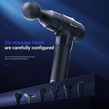 AERLANG Massage Gun Deep Tissue Relief 20 Speeds 6 Heads