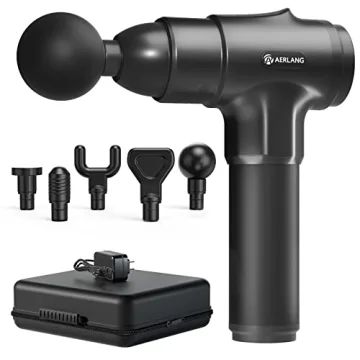 AERLANG Massage Gun Deep Tissue Relief 20 Speeds 6 Heads