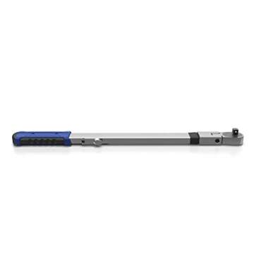 Olsa Tools Split Beam Torque Wrench, 1/2 inch Drive, -4% Accuracy (50-250 ft-lb Torque Range) | Flat Flex Head Ratchet | Professionally Certified, Calibrated and Accurate | For Cars and Mechanics