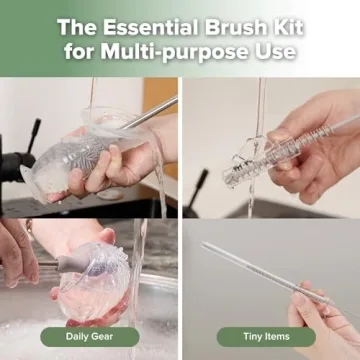 Haakaa Silicone Brush Kit - Perfect for Baby Care Essentials