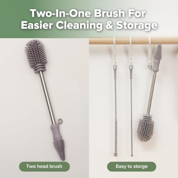 Haakaa Silicone Brush Kit - Perfect for Baby Care Essentials