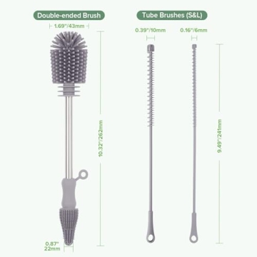 Haakaa Silicone Brush Kit - Perfect for Baby Care Essentials