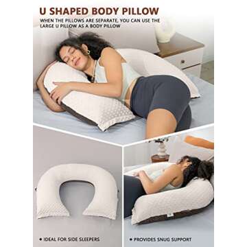 INSEN Reading Pillow, Back Pillow for Sitting in Bed for Reading, Nurse & Relax, Reading Pillow for Adults, Moms & Kids, Sit Up Pillow for Bed (Dot Velvet-Brown, Basic)