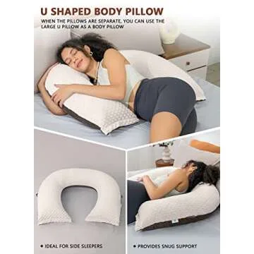 INSEN Reading Pillow, Back Pillow for Sitting in Bed for Reading, Nurse & Relax, Reading Pillow for Adults, Moms & Kids, Sit Up Pillow for Bed (Dot Velvet-Brown, Basic)