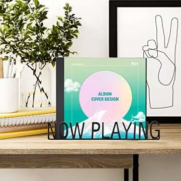 Stylish Ahomiwow Vinyl Record Stand for Music Lovers