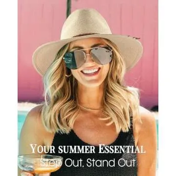 FURTALK Sun Hats for Women Stylish Summer Wide Brim