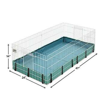 MidWest Homes for Pets Guinea Habitat Cage - 47L x 24W x 14H Inches