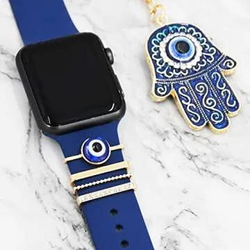 Stylish Evil Eye Watch Band Accessories for iWatch & Fitbit