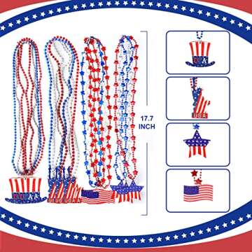 150 Pcs 4th of July Party Supplies Set for Kids and Adults