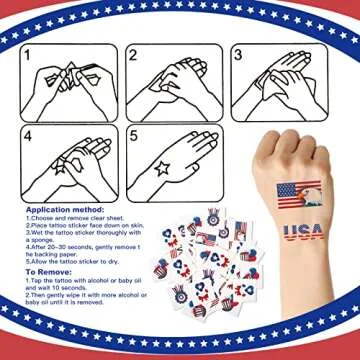 150 Pcs 4th of July Party Supplies Set for Kids and Adults