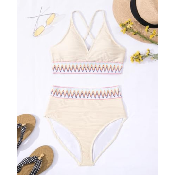 Stylish Jolefille Women's High Waisted Bikini Set