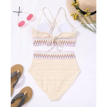 Stylish Jolefille Women's High Waisted Bikini Set