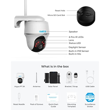 Wireless Solar Powered Security Camera - REOLINK Argus PT