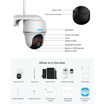 Wireless Solar Powered Security Camera - REOLINK Argus PT
