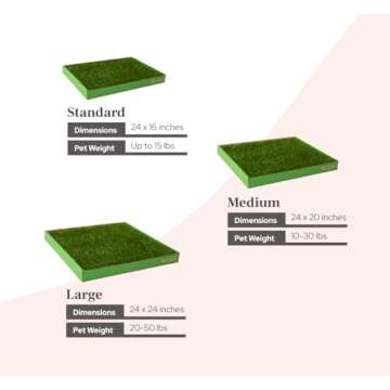 DoggieLawn Real Grass Puppy Pee Pads- 24 x 24 Inches - Perfect Indoor Litter Box for Dogs - No Mess, Easy-to-Use - Potty Training for Pets - Eco-Friendly Disposable Bathroom with Real Living Grass