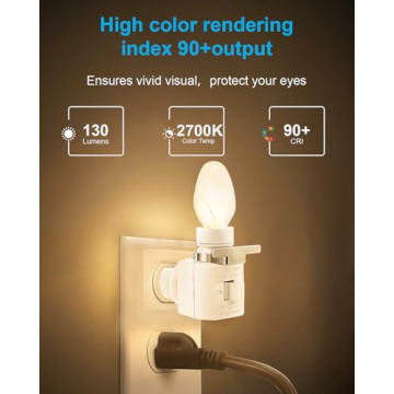 OuuKoo 15 Watt C7 Salt Lamp Bulbs - Replace Wax Warmers