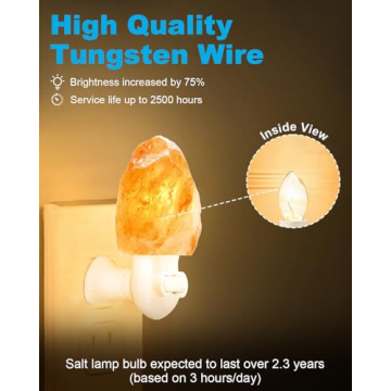 OuuKoo 15 Watt C7 Salt Lamp Bulbs - Replace Wax Warmers
