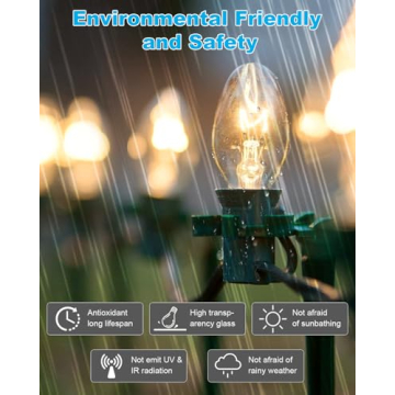 OuuKoo 15 Watt C7 Salt Lamp Bulbs - Replace Wax Warmers