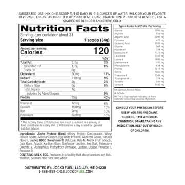 Jocko Fuel Mölk Whey Protein Powder 22g Low Sugar Blend