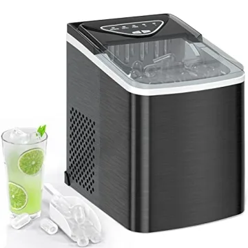 SPECILITE Ice Makers Countertop, Compact Ice machine Maker, Self Cleaning - 26Lbs/24H, 9 Ice Cubes S...