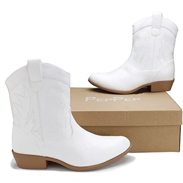 PEPPEP Western Cowgirl Boots: Stylish Comfort for Women
