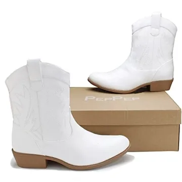 PEPPEP Western Cowgirl Boots: Stylish Comfort for Women