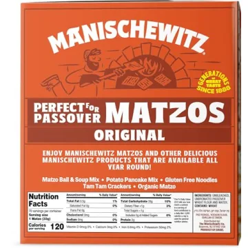 Manischewitz 5x1lb Passover Matzo - Kosher for All Occasions
