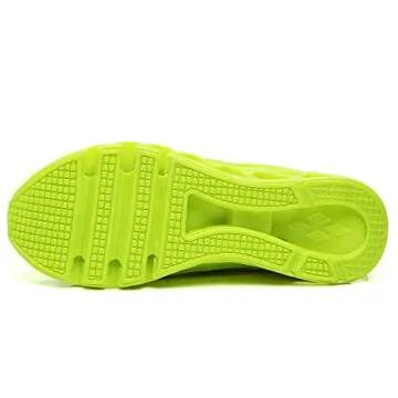 FRSHANIAH Sneakers for Men Slip On Casual Sport Running Shoes Athletic Tennis Walking Shoes Breathable Fashion Gym Runner Jogging Shoes Green Size 8.5