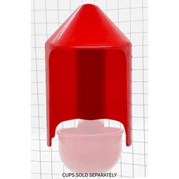RentACoop Anti-Dirt Chicken Water Cup Covers - Compatible with Any RentACoop DIY Cups and Waterers -...
