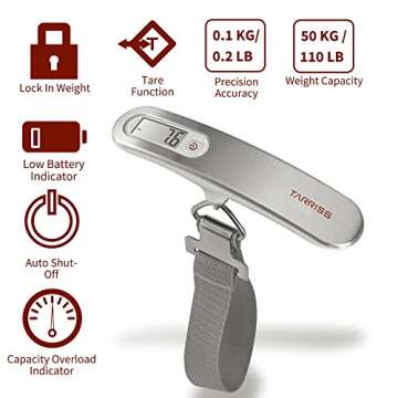 Tarriss Travel Luggage Scale: Accurate & Portable Weight Solution