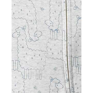 Simple Joys by Carter's Baby 3-Pack Neutral Sleep and Play, Bear/Llama/Rainbow, 0-3 Months