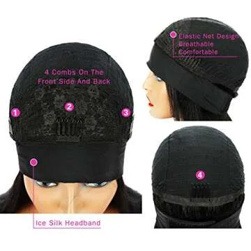 SuCoo Silky Straight 18" HeadBand Wig for Effortless Style