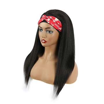 SuCoo Silky Straight 18" HeadBand Wig for Effortless Style