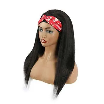 SuCoo Silky Straight 18" HeadBand Wig for Effortless Style
