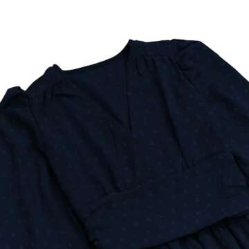 Stylish LiotXecd Maxi Dress for Curvy Women - Navy Blue