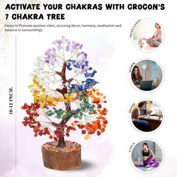Chakra Tree of Life - Feng Shui Decor & Healing Stones