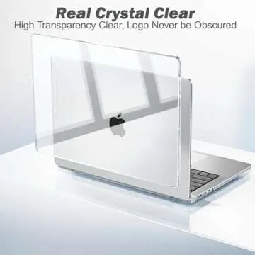 B BELK Compatible with MacBook Pro 14 inch Case 2025 2024 2023 2022 2021 M4 A3112 A3185 A3401 M3 A2918 A2992 M2 A2779 M1 A2442, Plastic Hard Shell Case +Keyboard Cover +Screen Protector, Transparent