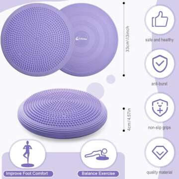 Libima Wobble Cushion Wiggle Seat for Sensory Kids, Flexible Seating for Classroom Elementary, Balan...